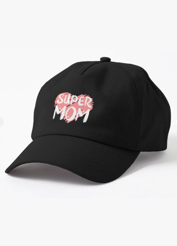 Кепка Унісекс з принтом Super mom Супер мати для мами Malfini (318405296)