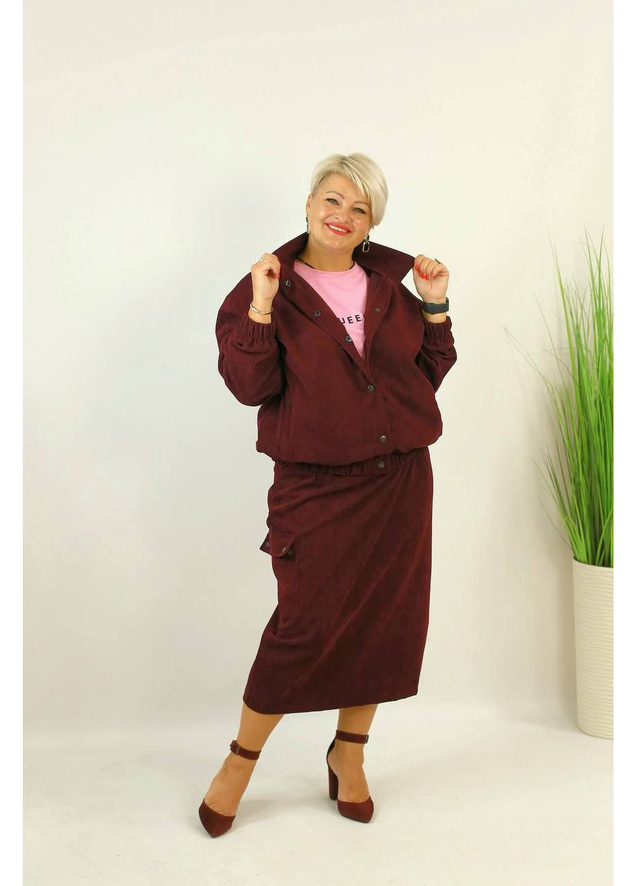 Женский костюм юбка+бомбер Style Point (357238106)