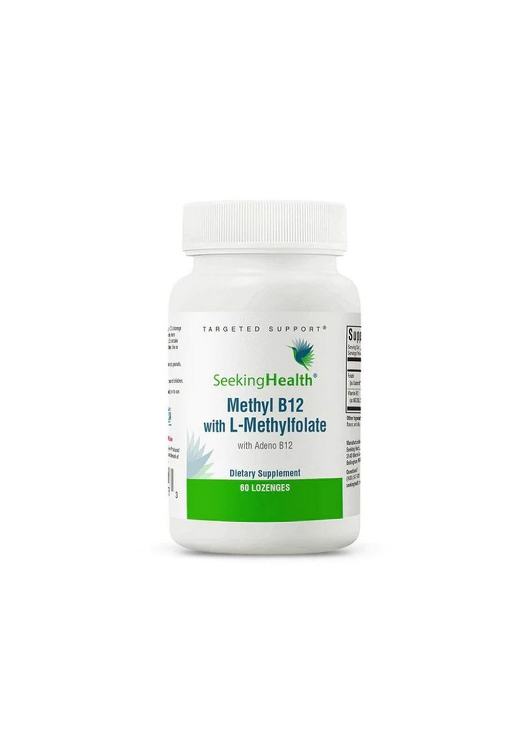 Витамины и минералы Methyl B12 with L-Methylfolate, 60 пастилок Seeking Health (293338056)