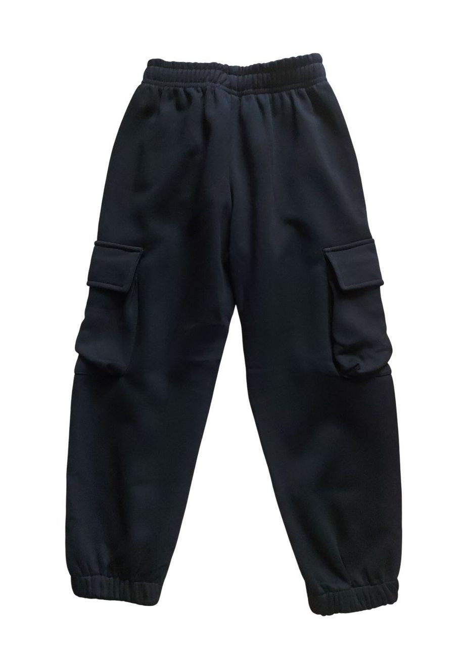 Черные кэжуал, спортивные зимние брюки карго Active Sports
