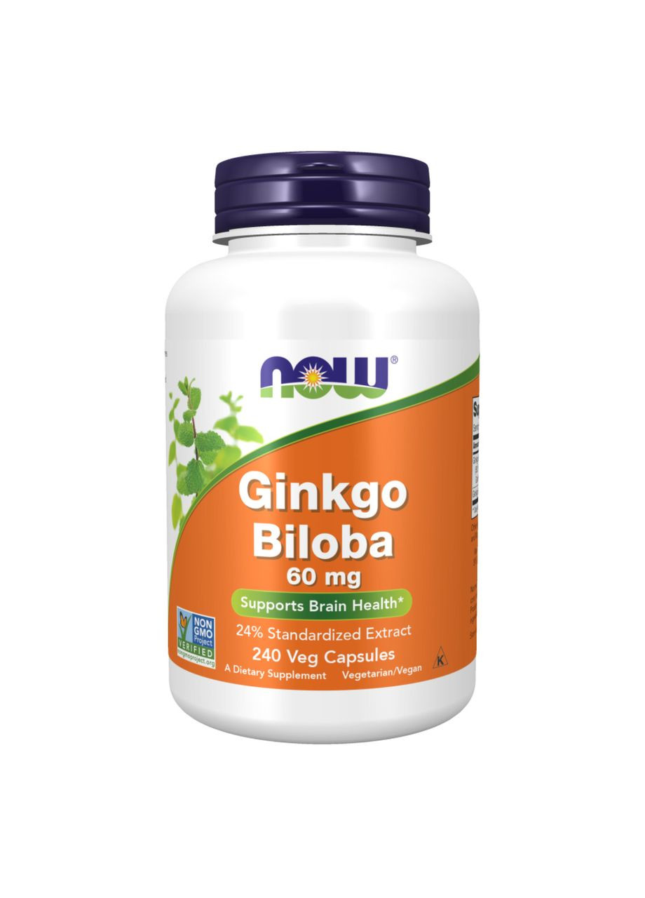 Ginkgo Biloba 60mg - 240 vcaps Now Foods (369399076)