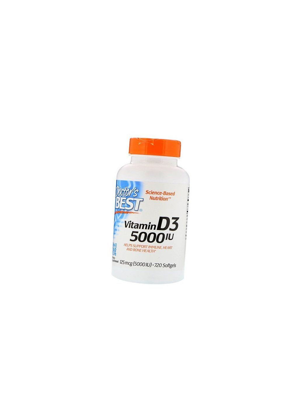 Витамин Д3, Vitamin D3 5000, 720гелкапс (36327034) Doctor's Best (296687467)