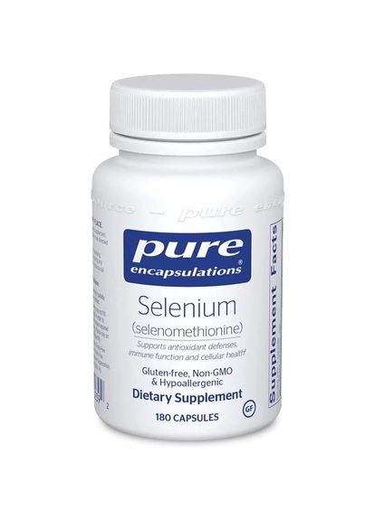 Селен (селенометіонін), Selenium (selenomethionine),, 200 мкг, 180 капсул (PE00239) Pure Encapsulations (266799252)
