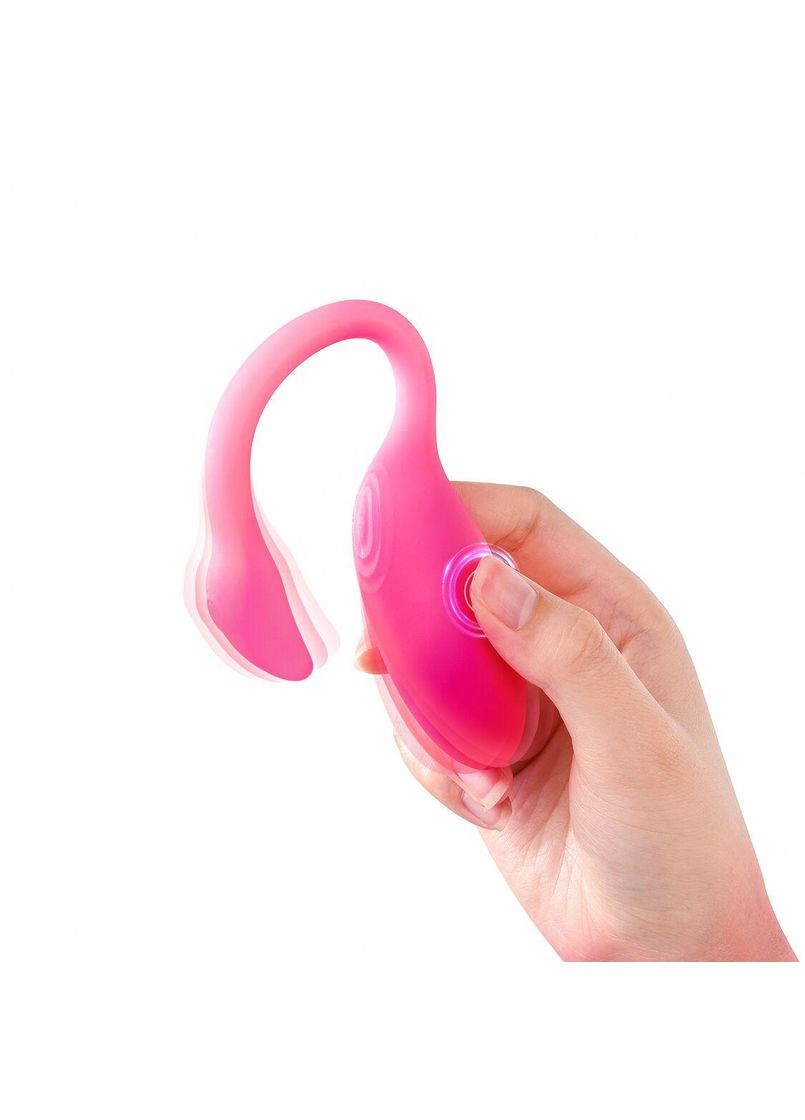 Смарт-віброяйце Magic Motion Flamingo Max Pink 2 в 1: віброяйце та тренажер Кегеля, 10 режимів No Brand (366877106)