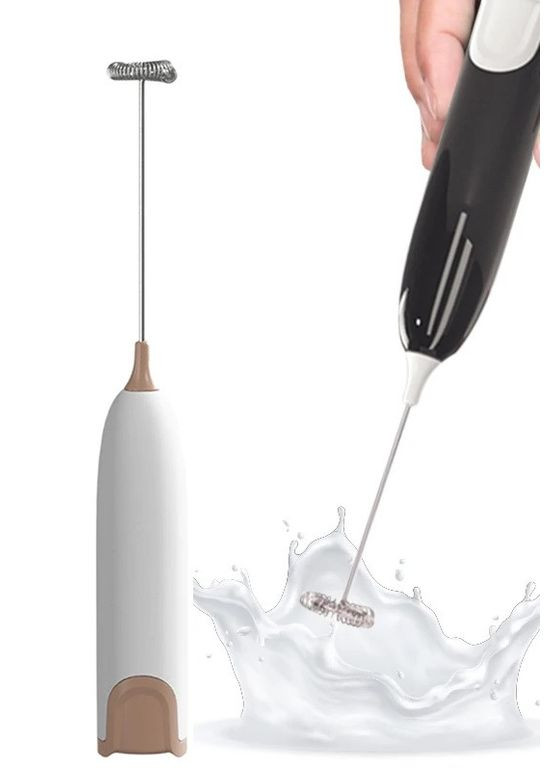 Капучинатор Milk Frother электрический для молока Бело-бежевый (R-1501WBG-VS) No Brand (303933948)