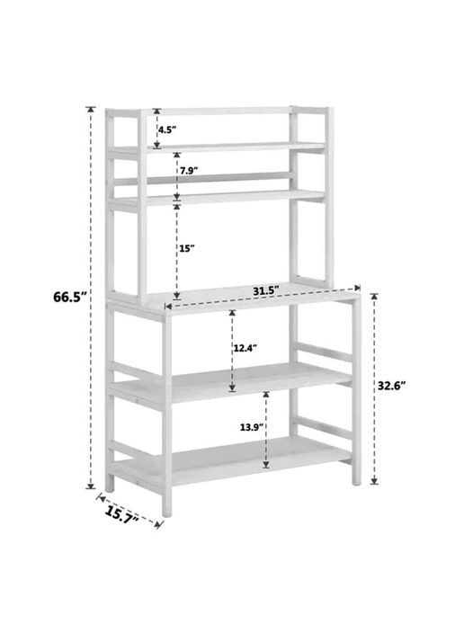 Стеллаж кухонный из дерева Холистер зефир (СТА-001820) No Brand (327866435)