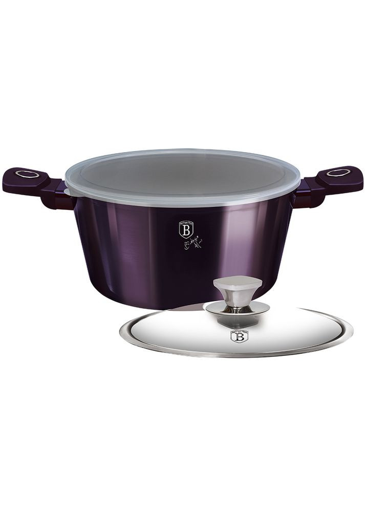Кастрюля с крышкой Purple Eclipse Collection 2.2 л арт. BH 6628 Berlinger Haus (361852474)