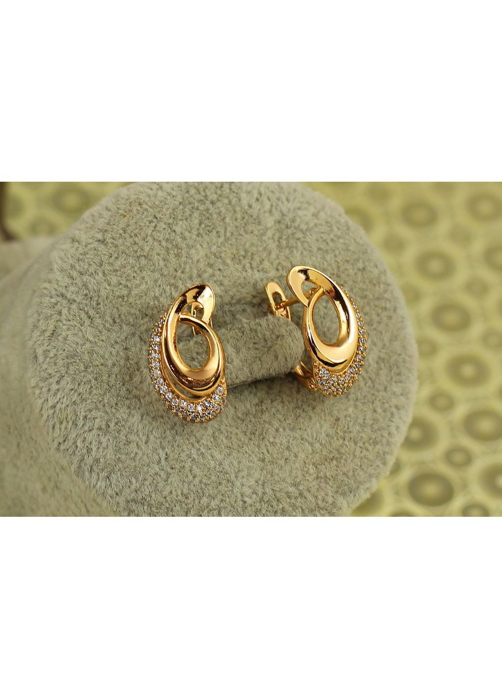 Серьги Течение 1,8 см золотистые Xuping Jewelry (368709460)