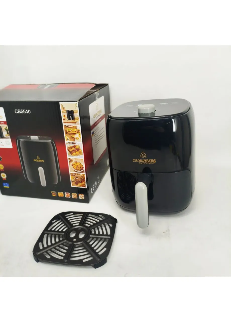 Фритюрниця Crownberg CB-5540 електрична фритюрниця 2л для дому з регульованим термостатом 1400Вт No Brand (385328887)