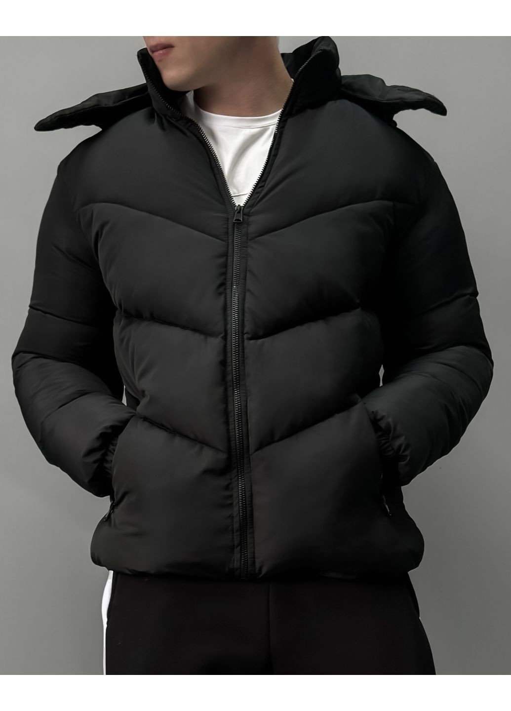 Чорна зимня зимова куртка Seventy.Eight