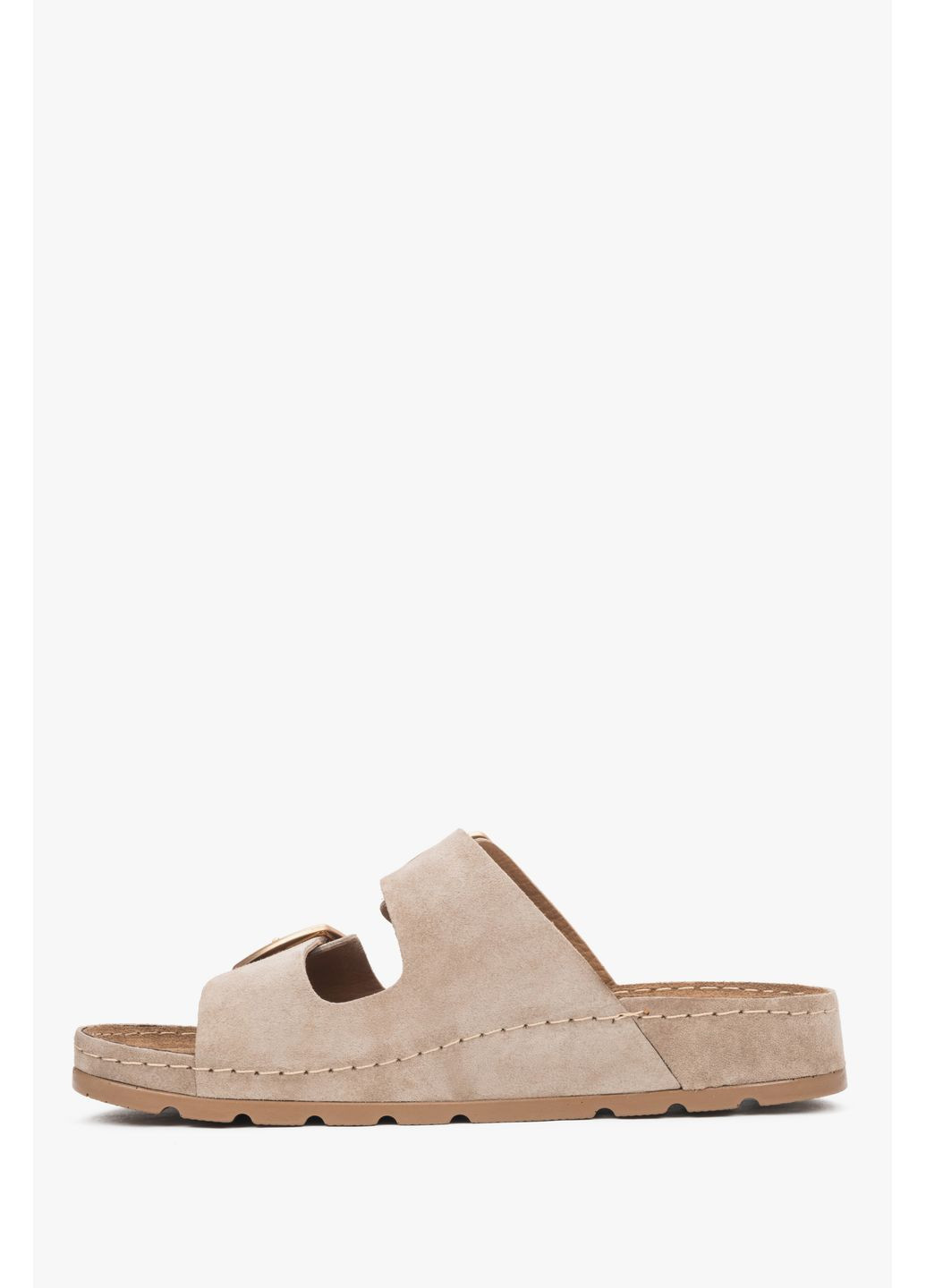 Бежевые мюли, цвет бежевый Estro