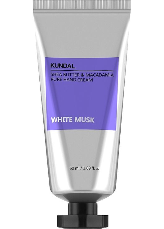 Крем для рук "Білий мускус" Shea Butter & Macadamia Pure Hand Cream White Musk 50ml (1049126-120951) Kundal (368660051)