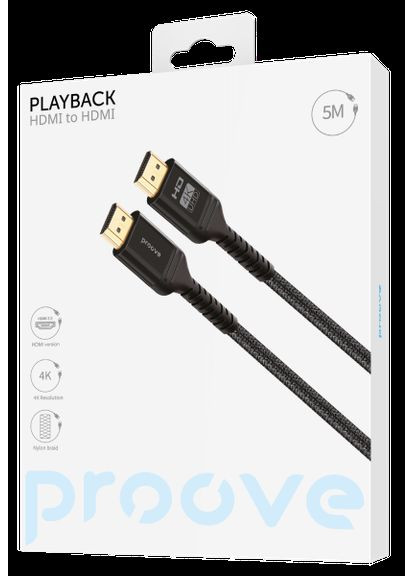 Кабель PlayBack HDMI to HDMI 5m Black (DCP520003601) Proove (360393889)