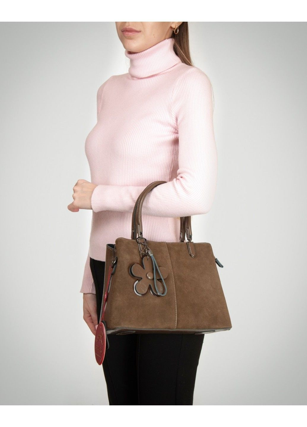 Жіноча замшева сумка 385 khaki Alex Rai (370766770)