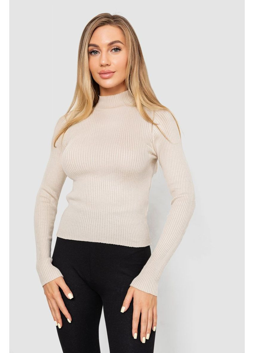 Світло-бежевий водолазка жіноча в рубчик,, 214r91306 Ager