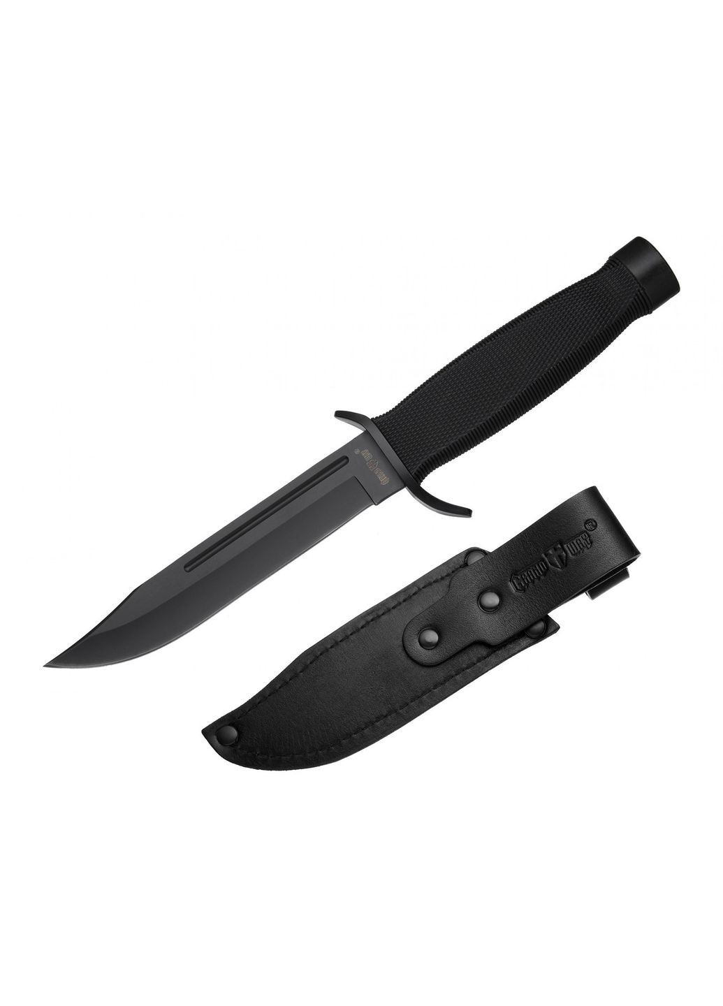 Нож тактический финка в кожаном чехле с удлиненным лезвием и гардой GW 1882UB-L Grand Way (370770618)