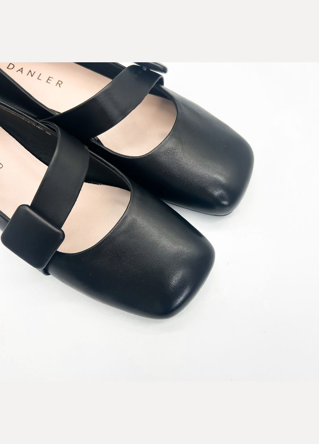 Женские балетки (р) кожа 0-1-1-k-1257-t-872-019a Danler | чёрные (328835668)