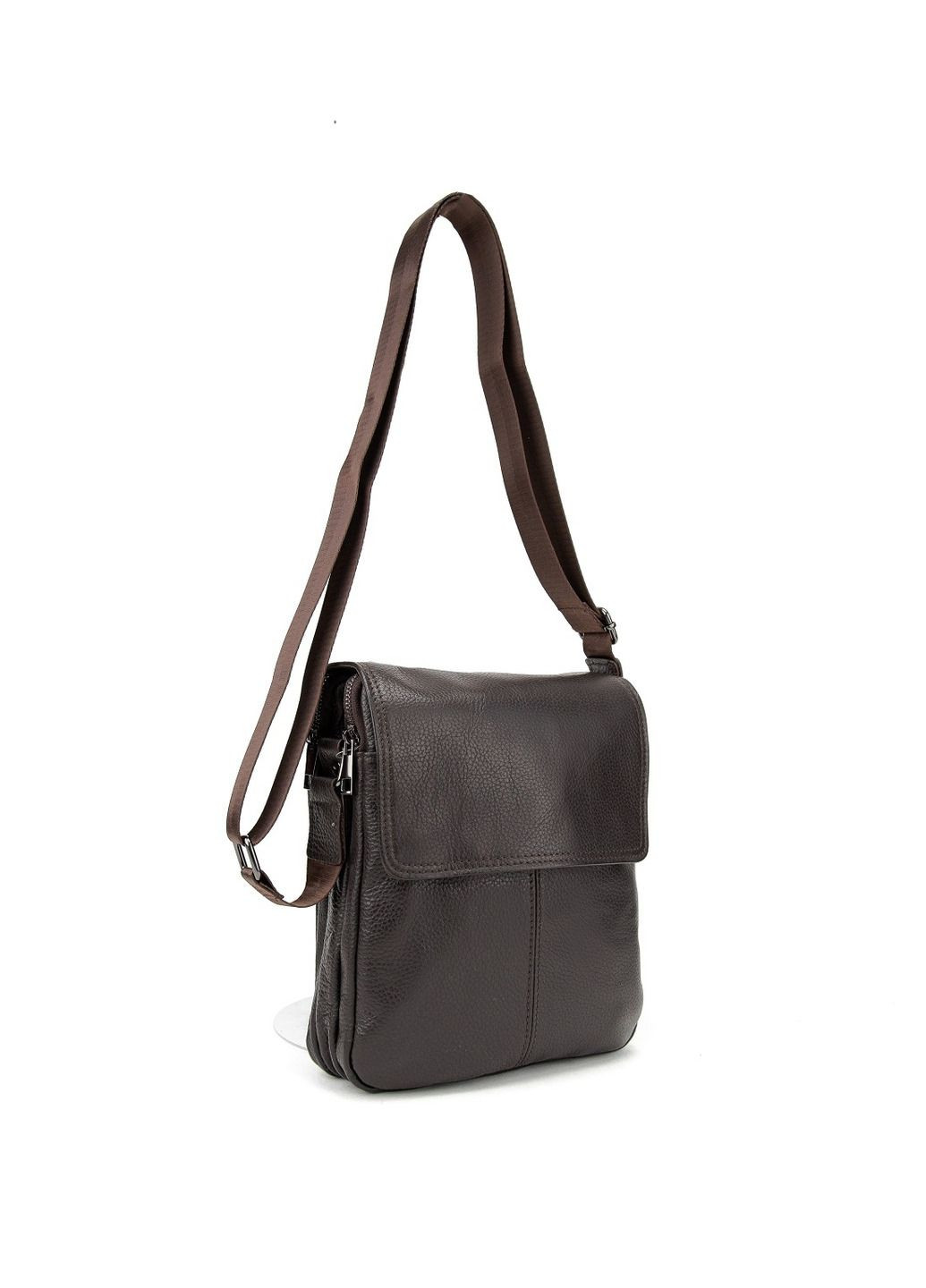 Кожаный мессенджер с клапаном на два отдела RoyalBag M56-3508 (338889883)