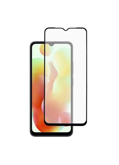 Скло захисне Full Glue Xiaomi Redmi 12C (black) (TGFG-273) DENGOS Full Glue Xiaomi Redmi 12C (black) (366519148)