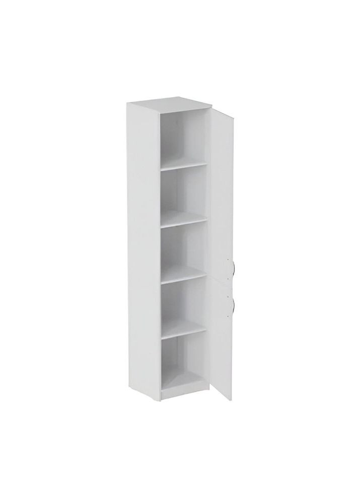 Пенал Анжело на 5 полиць із 2 дверима 1900x400x380 ДСП Білий 16 мм (FRD-104917) Ferrum-decor (351358664)