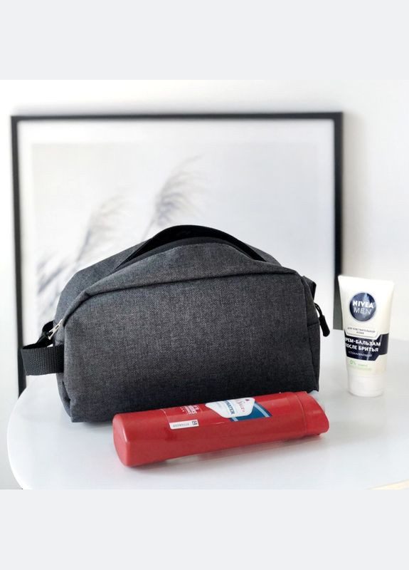 Чоловіча дорожня косметичка\органайзер для подорожей K011-grey (Сірий) Organize (264032566)