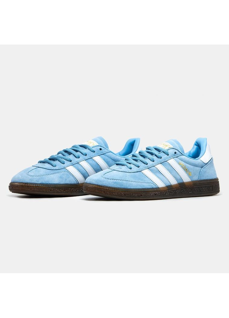 Голубые демисезонные кроссовки мужские adidas spezial handball blue адидас специал No Brand