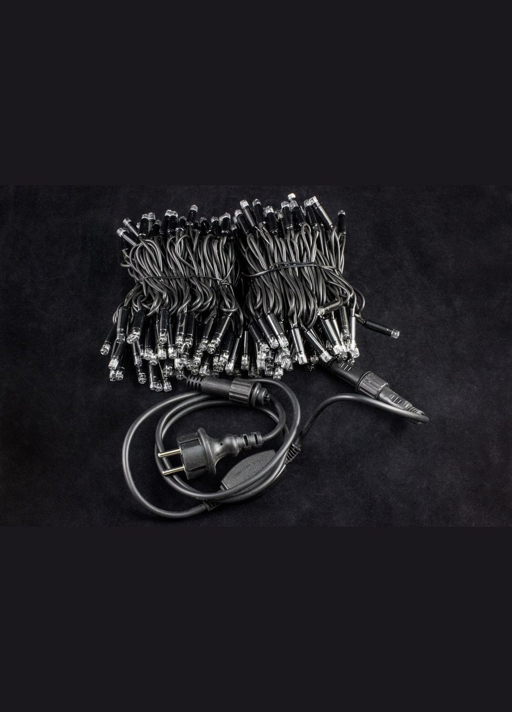 Світлодіодна гірлянда вулична на ялинку нитка з мерехтінням 20 метрів Синя 200 LED від мережі каучуковий провід (B.01.7B.200.F+) Laplandia (314893398)