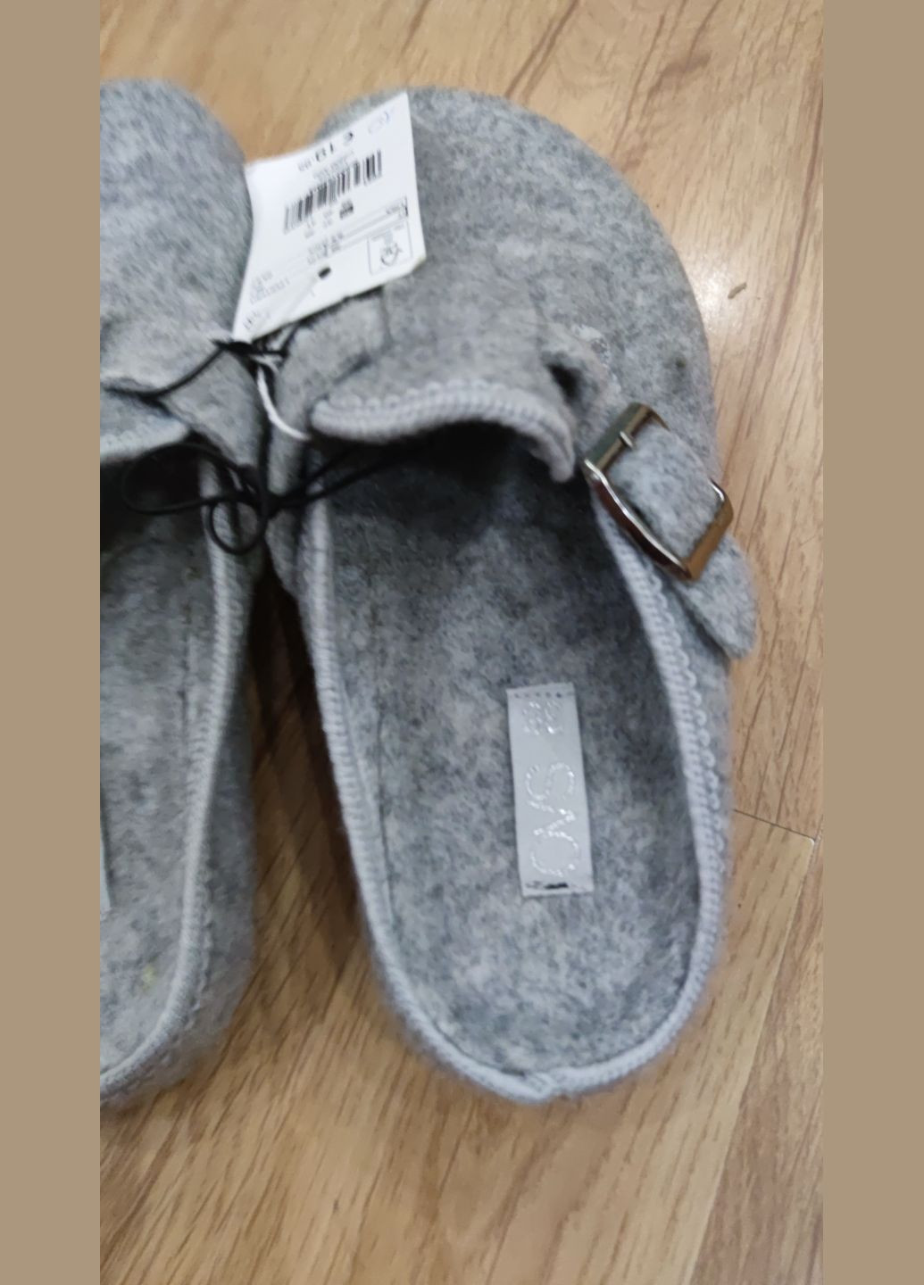Серые женские теплые сабо, размер 36, серый OVS