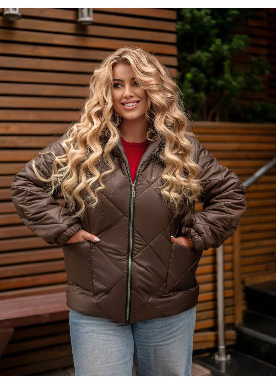 Коричнева демісезонна куртка осіння Україна