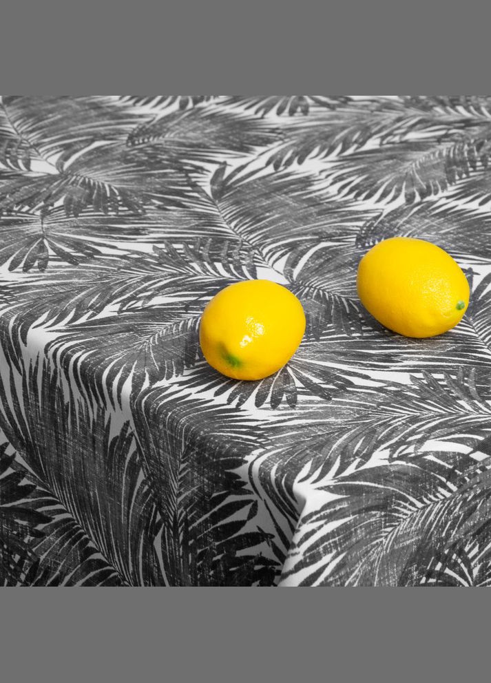 Скатертина 140х170 см з плямо і водовідштовхувальним просоченням бавовна сіра IDEIA (342128294)