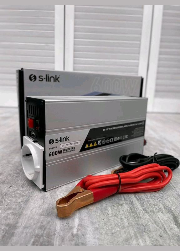 Перетворювач втомобільний 600w 12v інвертор (1756375641) S-link (335008826)