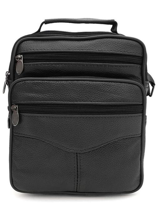 Сумка планшет через плечо мужская из натуральной кожи маленькая для документов и для телефона Черный 35781 Borsa Leather (337466291)
