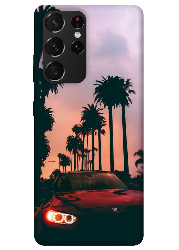 Чохол з принтом для Samsung Galaxy S21 Ultra / для самсунг галаксі с21 ультра BMW at sunset No Brand (339062598)