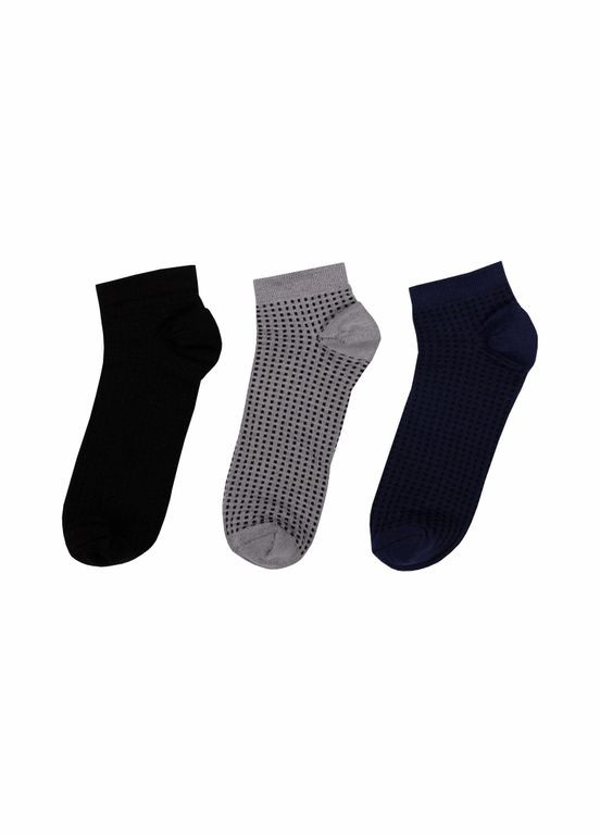 Комбинированные носки мужские демисезонные укороченные nsm-90672 (6 пар) GBI однотонные (308862455)