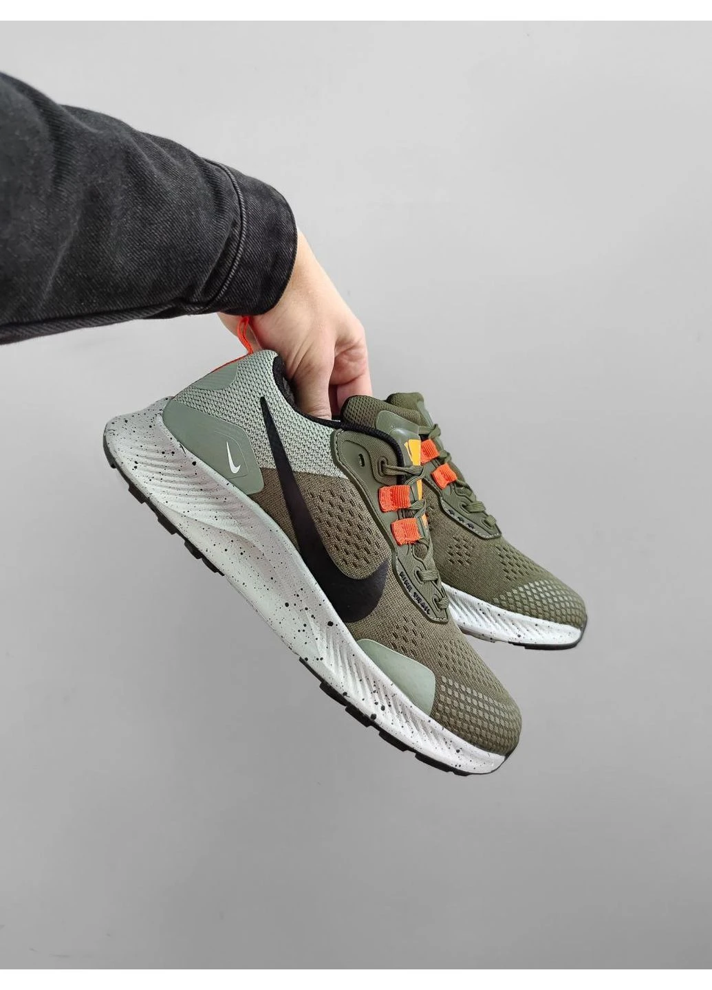КРОСІВКИ ЖІНОЧІ NIKE PEGASUS TRAIL 3 GREEN WHITE BLACK НАЙК ПЕГАСУС ТРЕІЛ No Brand сірі демісезони (368867424)