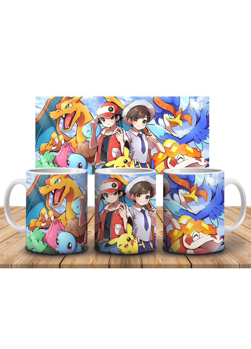 Кружка c принтом Покемон / Pokemon-7, 330 мл No Brand Чашка (324622061)