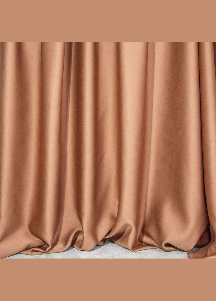 Ткань портьерная однотонная Блэкаут V-128 мл шоколад No Brand (321991373)