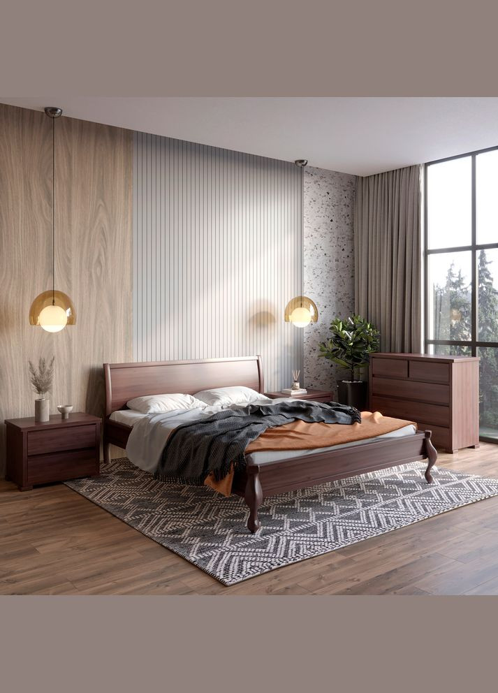 Односпальная деревянная кровать Палермо 80х200 см (MBG-11276) Mebigrand (366087708)