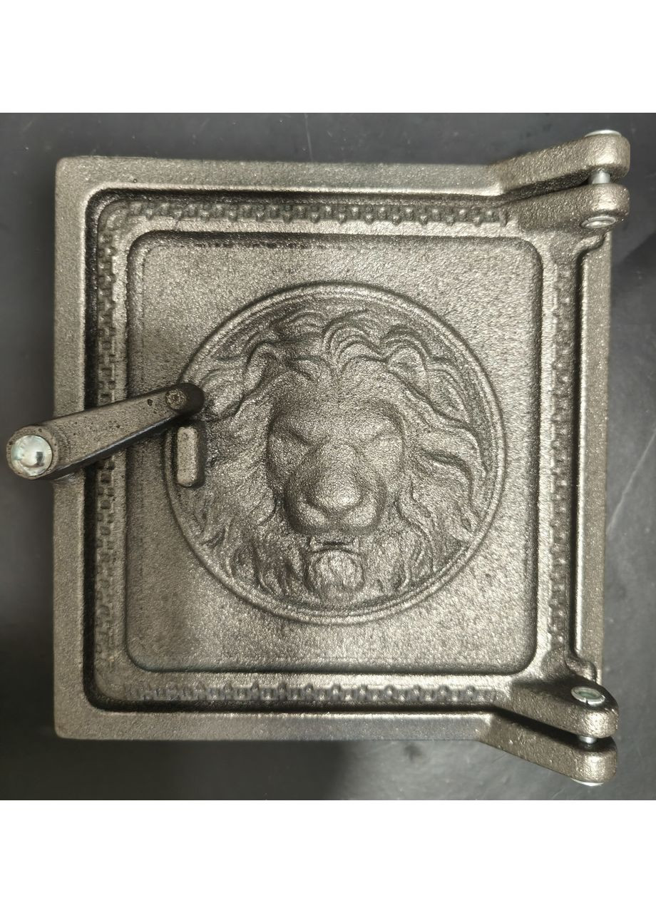 Сажотруска Лев, дверцята для чистки, сажна заслінка для печі, каміна (150х155 мм) KHLP (361377289)