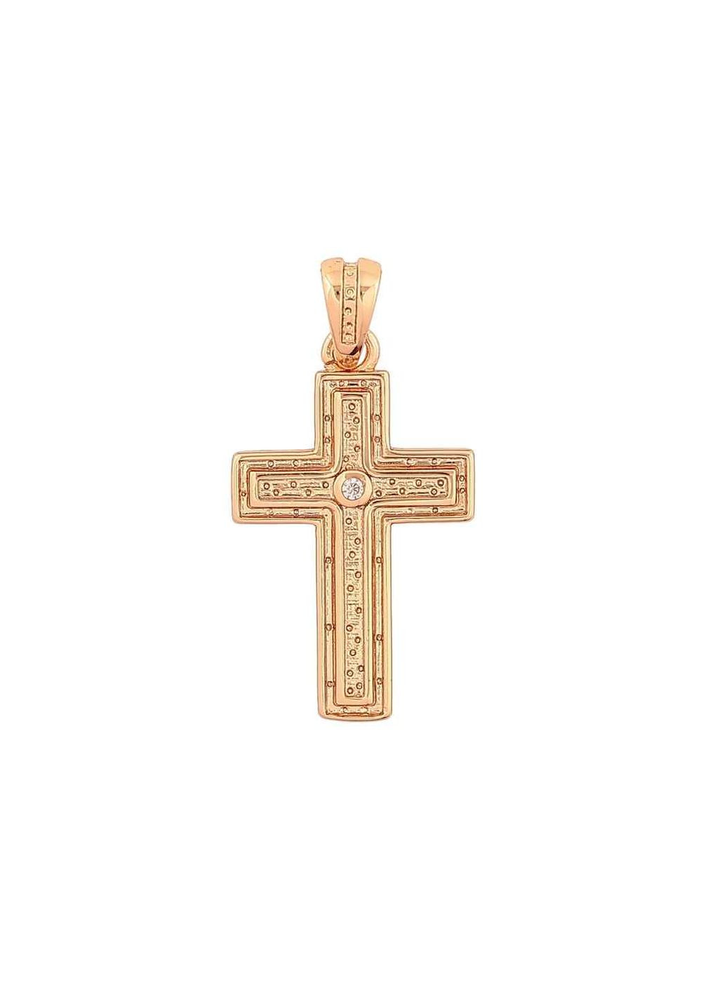 Кулон Позолота 18K «Хрест з кристалом» 283622 Xuping Jewelry (363329363)