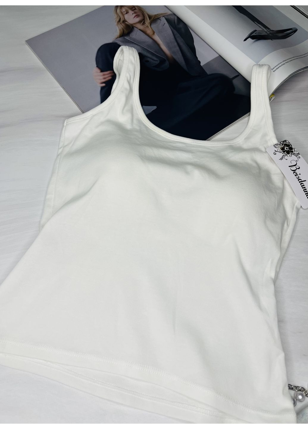 Топ-майка з незнімним поролоном Push Up Beisdanna (354820883)