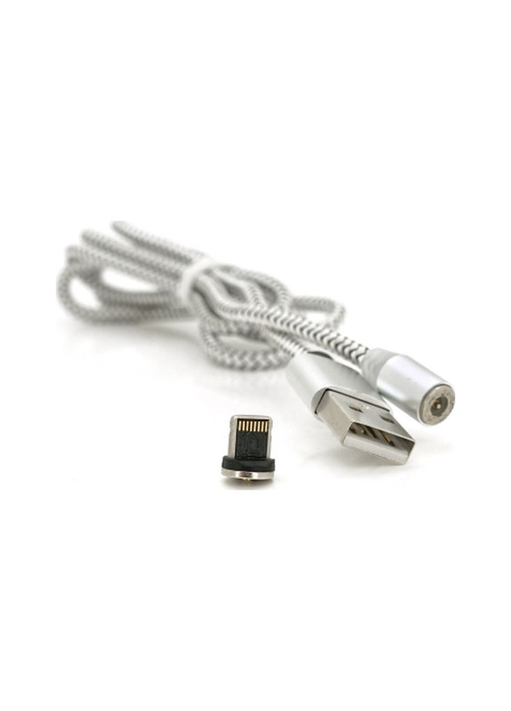 Дата кабель (m481603) Pipo USB 2.0 to Lightning 1.0m 2A magnetic nylon silver (367069425)