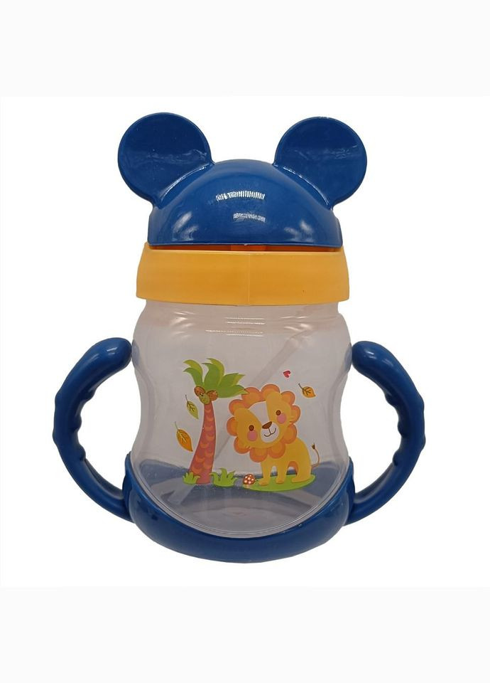 Поїльник із силіконовим носиком "Міккі" MGZ-0325(Blue) 250 мл No Brand (330606285)