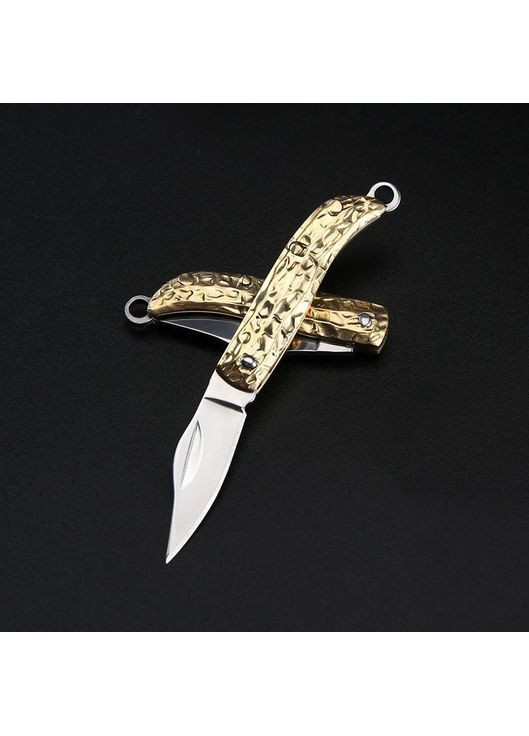 Брелок - многофункциональный сложный туристический мини-нож брелок “Золотой молот” No Brand (367038421)