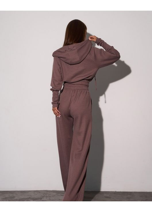 Фактурный костюм с короткой толстовкой на молнии ISSA PLUS (358071427)