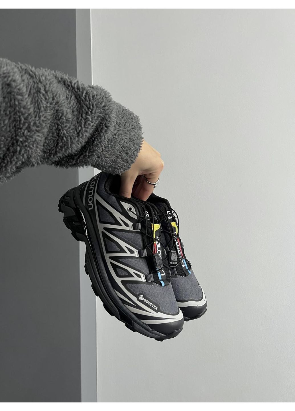 Білі Осінні кросівки чоловічі salomon xt-6 gray gore-tex саломон xt-6 No Brand