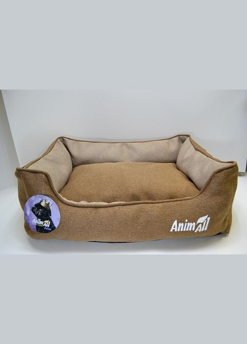 Лежанка Gama L Gold Brown для собак и кошек, золотисто-коричневая, 65×51×18 см (*) AnimAll (306741074)