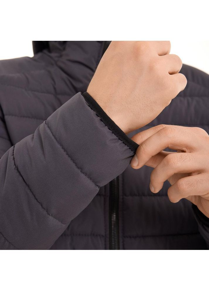 Графитовая демисезонная базовая стеганка на пуху с водоотталкивающей пропиткой Vakko