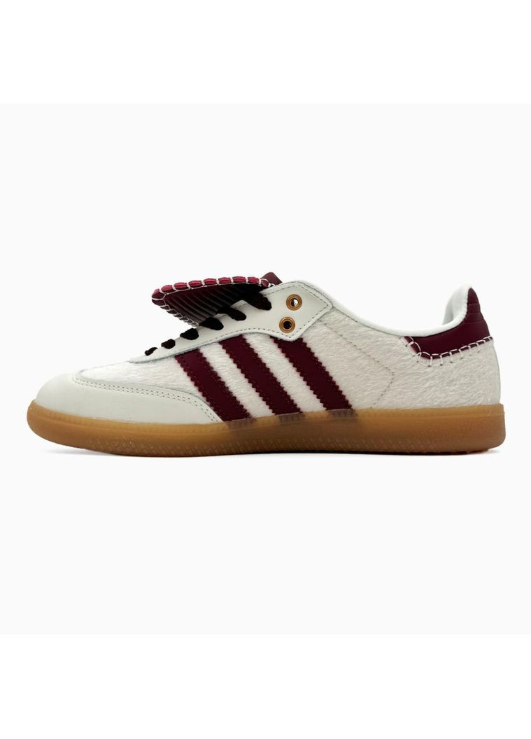 Бежеві Осінні кросівки чоловічі adidas samba wales bonner white bordo адідас самба No Brand