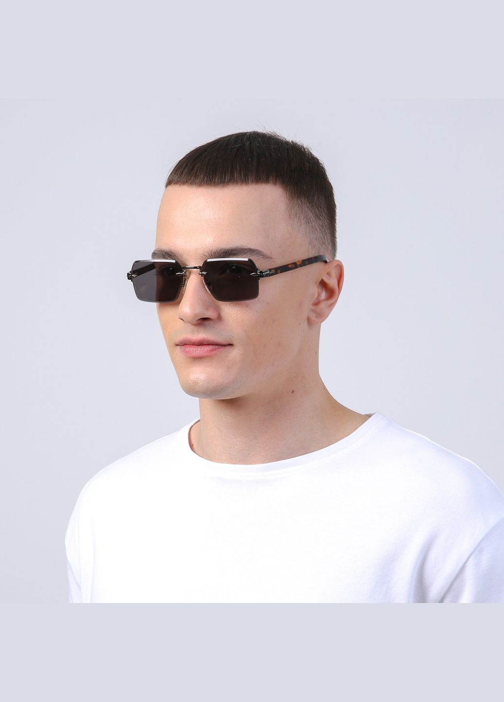 Солнцезащитные очки Прямоугольные мужские 724-457 LuckyLOOK 724-457М (342058042)